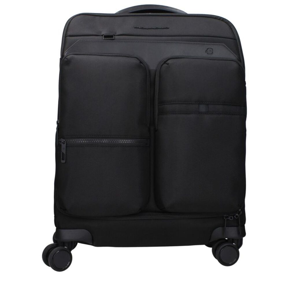 Piquadro Black Fabric Luggage And Men's Travel